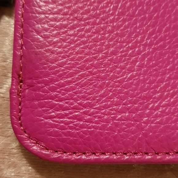Calvin Klein Leather Hot Pink Wristlet - Picture 3 of 7